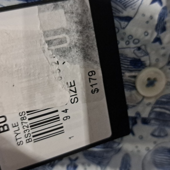 Bugatchi Jackson Fish Print Short Sleeve Shirt - Picture 8 of 12